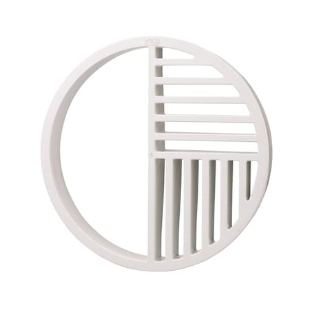 Zurn FS8 8-5/8" Round, Polymer Floor Sink, Half Grate PS8-H